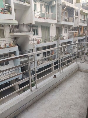 Balcony in 3 BHK Builder Floor at Motia Blue Ridge, Dhakoli – for Rent