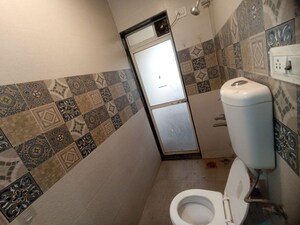 Bathroom in 1 RK Apartment at JVM Sky Court, Bhayandarpada – for Rent