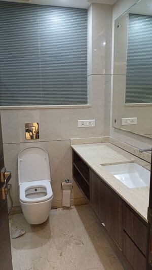 Bathroom in 3 BHK Builder Floor at New Rajinder Nagar – for Rent