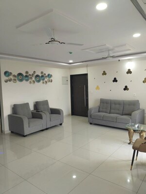 Living Room in 3 BHK Apartment at Sumadhura Acropolis, Gachibowli – for Rent