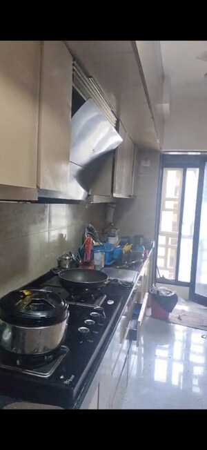 Kitchen in 3 BHK Apartment at Hubtown Hill Crest, Andheri East – for Rent