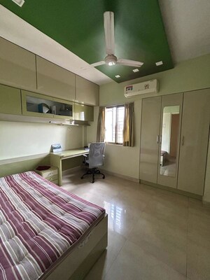 Bedroom in 2 BHK Apartment at Kanchan Pushp Society, Ghodbunder Road – for Rent