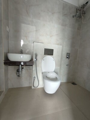 Bathroom in 2 BHK Apartment at Raymond Ten X Habitat, Pokhran Road No Two – for Rent