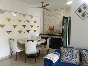 Dining area in 3 BHK Apartment at Nahar 8 Towers, Chandivali – for Rent