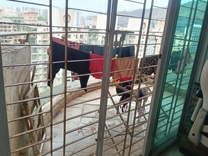 Balcony in 3 BHK Apartment at Nahar 8 Towers, Chandivali – for Rent