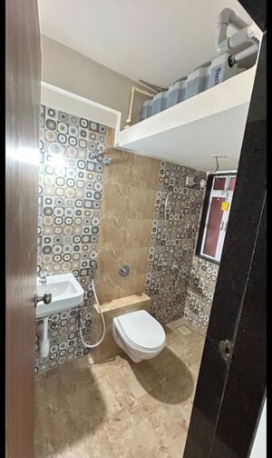 Bathroom in 1 BHK Apartment at SB Blu Pearl, Virar West – for Rent