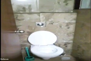 Bathroom in 1 BHK Apartment at VTP Cygnus, Kharadi – for Rent