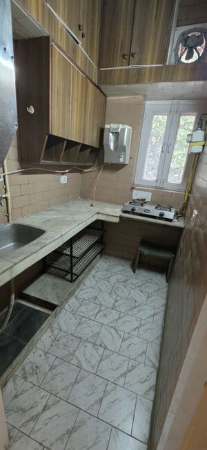 Kitchen in 2 BHK Builder Floor at Kalkaji – for Rent