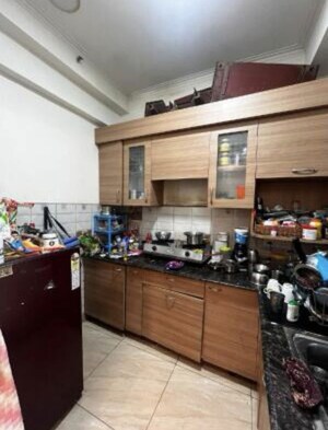 Kitchen in 2 BHK Apartment at Gaur Atulyam, Omicron I Greater Noida – for Rent