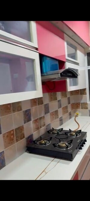 Kitchen in 3 BHK Apartment at MCC Signature Heights, Raj Nagar Extension – for Rent