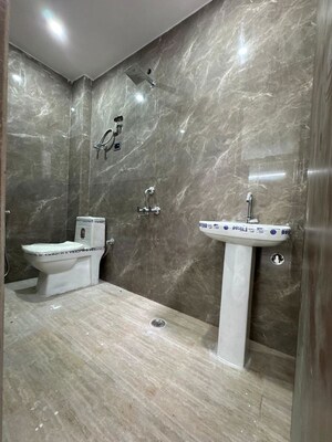 Bathroom in 1 BHK Apartment at Chattarpur – for Rent