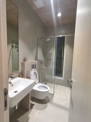 Bathroom in 3 BHK Apartment at Indiabulls Sky Forest, Lower Parel – for Rent