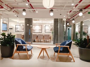 Lobby in  Co-working Space at Hi Tech City – for Rent