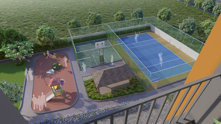 Balcony, yogesh-gandharva-excellence 2 Bedroom 737 Sq.Ft. Apartment In Moshi Pune 10725174