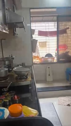Kitchen in 2 BHK Apartment at Asmi Vintage, Goregaon West – for Rent