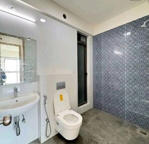 Bathroom in 2 BHK Apartment at Raj Infinia, Malad West – for Rent