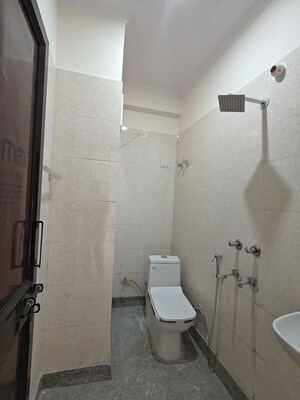 Bathroom in 1 BHK Builder Floor at Pandav Nagar – for Rent