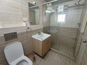 Bathroom in 3 BHK Apartment at Lansum Etania, Gachibowli – for Rent