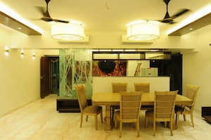 Dining area in 4 BHK Apartment at Akshar One Akshar, Sanpada – for Rent