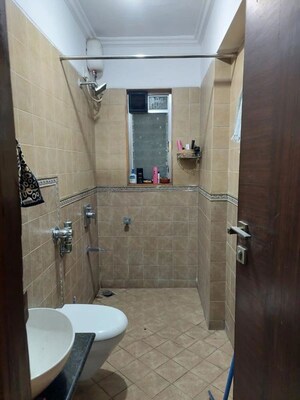 Bathroom in 1 RK Apartment at Vileparle Prarthana CHS, Vile Parle East – for Rent