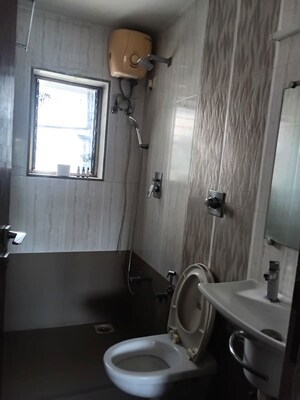 Bathroom in 2 BHK Apartment at Basera CHS Vashi, Vashi Sector 17 – for Rent