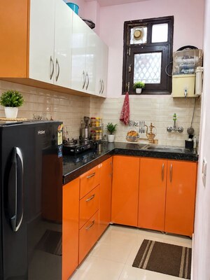 Kitchen in 1 BHK Builder Floor at Saket – for Rent