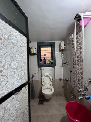 Bathroom in 2 BHK Apartment at Seema CHS Vasai, Vasai West – for Rent