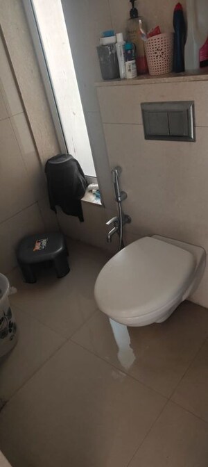 Bathroom in 2 BHK Apartment at LnT The Villas At Seawoods Residences, Seawoods – for Rent