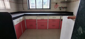 Kitchen in 3 BHK Apartment at Shagun CHS, Nerul – for Rent