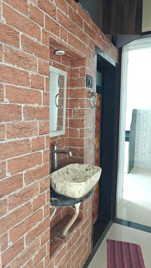 Bathroom in 1 RK Apartment at Vijaya Heights Matunga East, Matunga East – for Rent
