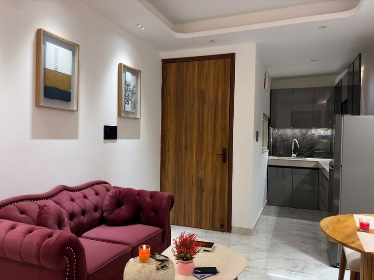 Living Room, saket 1 Bedroom 550 Sq.Ft. Builder Floor In Saket Delhi 10726159