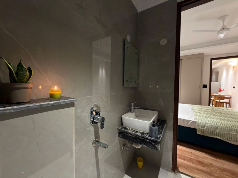 Bathroom, saket 1 Bedroom 550 Sq.Ft. Builder Floor In Saket Delhi 10726159