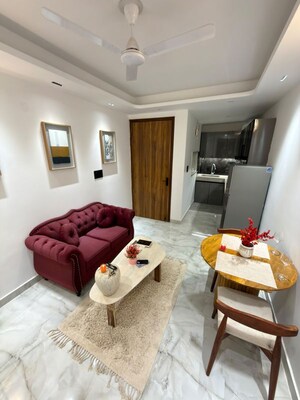 Living Room in 1 BHK Builder Floor at Saket – for Rent