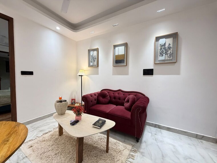 Living Room, saket 1 Bedroom 550 Sq.Ft. Builder Floor In Saket Delhi 10726159