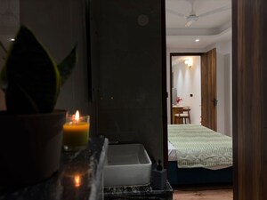 Living Room in 1 BHK Builder Floor at Saket – for Rent