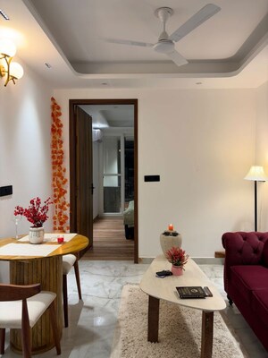 Living Room in 1 BHK Builder Floor at Saket – for Rent