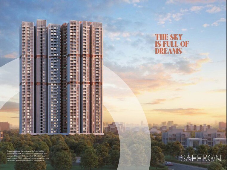 Exterior View, trishala-saffron-360 3 Bedroom 1500 Sq.Ft. Apartment In Nallagandla Hyderabad 10726263