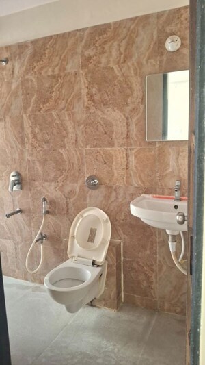 Bathroom in 2 BHK Apartment at Satyam Majestic, Ulwe – for Rent