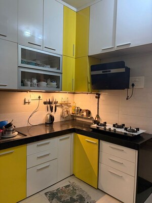 Kitchen in 2.5 BHK Apartment at Soham Tropical Lagoon, Ghodbunder Road – for Rent