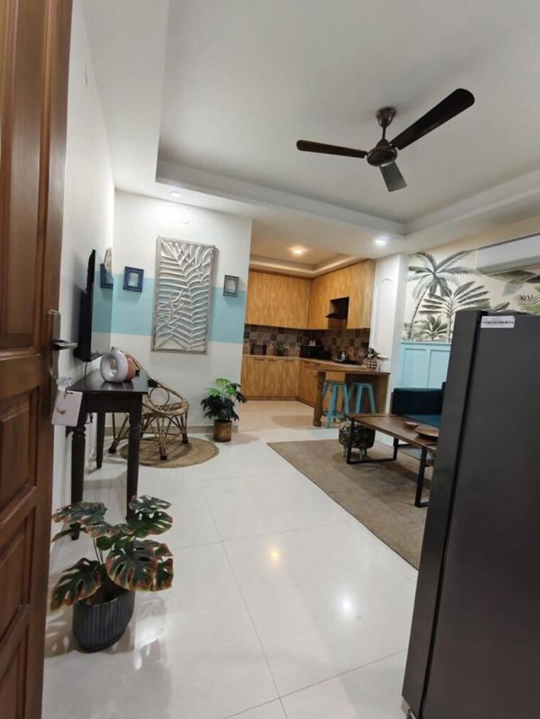 Living Room, saket 1 Bedroom 580 Sq.Ft. Builder Floor In Saket Delhi 10726606