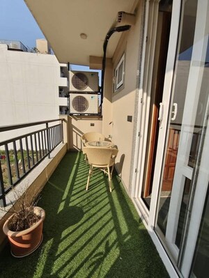 Balcony in 1 BHK Builder Floor at Saket – for Rent