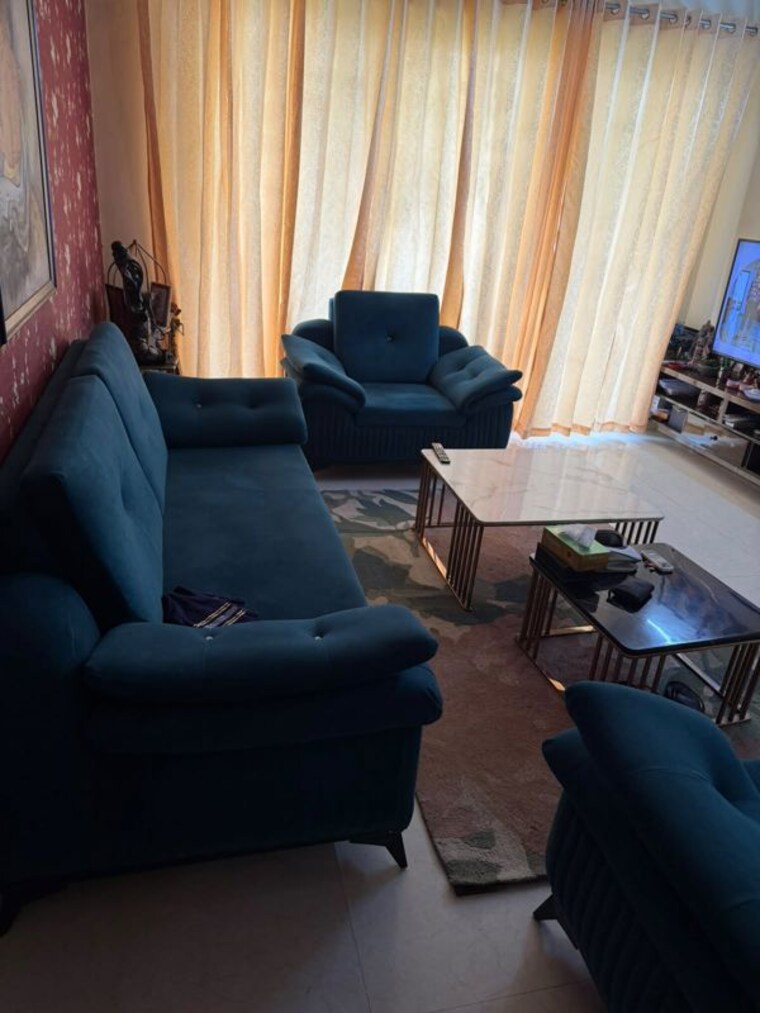 Living Room, millenium-bajrang-society 4 Bedroom 1391 Sq.Ft. Apartment In Sector 43 Gurgaon 10726621