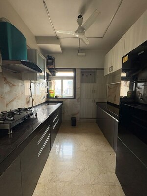 Kitchen in 2 BHK Apartment at Siddhi Highland Park, Kolshet Road – for Rent