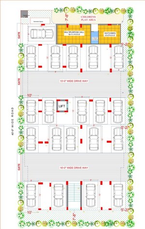 Floor Plan in 2 BHK Apartment at Kokapet – for Sale