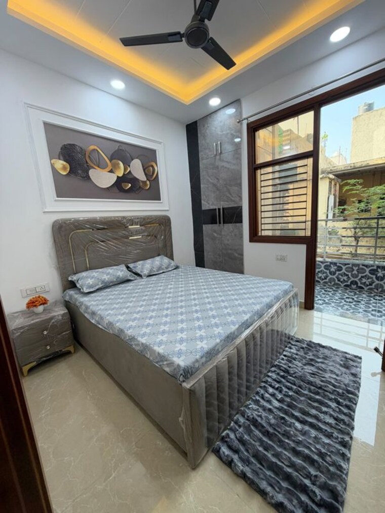 Bedroom, dwarka mor 2 Bedroom 750 Sq.Ft. Builder Floor In Dwarka Mor Delhi 10726645