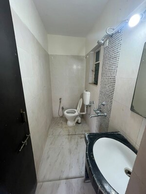 Bathroom in 2 BHK Apartment at Goel Sai Ganga, Undri – for Rent