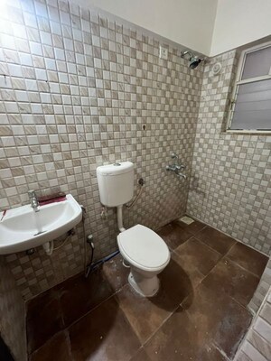 Bathroom in 2 BHK Apartment at Goel Sai Ganga, Undri – for Rent