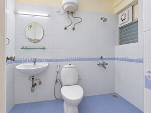 Bathroom in 3 BHK Apartment at Nitesh Flushing Meadows, Whitefield – for Rent