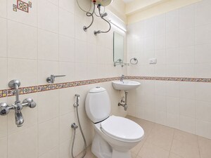 Bathroom in 3 BHK Apartment at Nitesh Flushing Meadows, Whitefield – for Rent