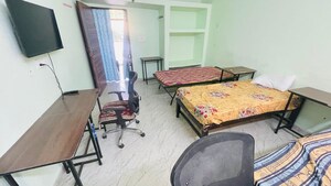 Bedroom in 1 BHK Builder Floor at Aman Vihar – for Rent